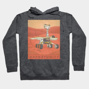 Opportunity Mars Rover | A Space Fanart Illustration Hoodie